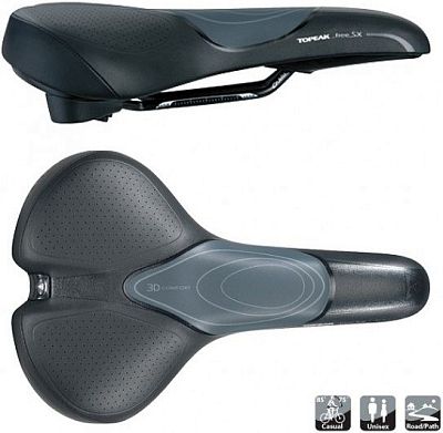 Превью  Седло TOPEAK Free_SX TS-SX01, рамка Cr-Mo, 28*18 см